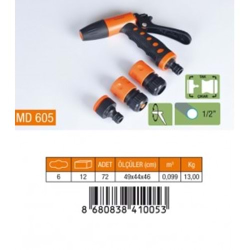 605 LÜX SET SU TABANCASI